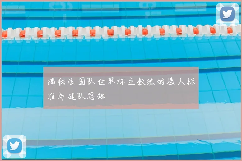 揭秘法国队世界杯主教练的选人标准与建队思路